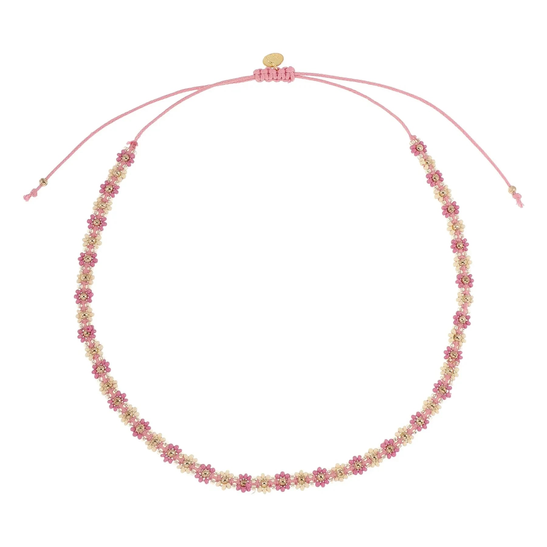 Jenest - Collar de flores | Rosa