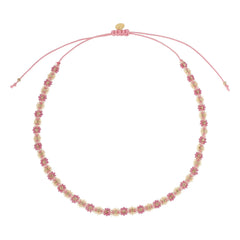 Jenest - Collar de flores | Rosa