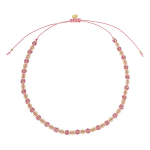 Jenest - Collar de flores | Rosa
