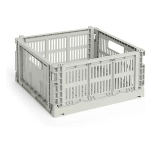 Hay - Cesta plegable cuadrada Crate | Gris