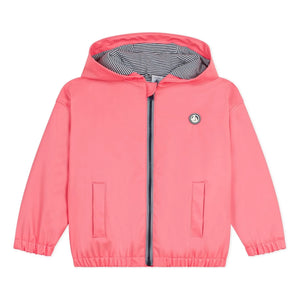 Petit Bateau - Cortavientos con forro de fibra reciclada Wrap | Coral