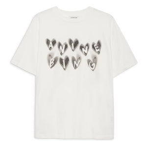 Anine Bing - Camiseta Cade Hearts | Marfil