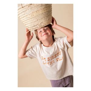 birinit - Camiseta de algodón orgánico La Siesta | Marfil