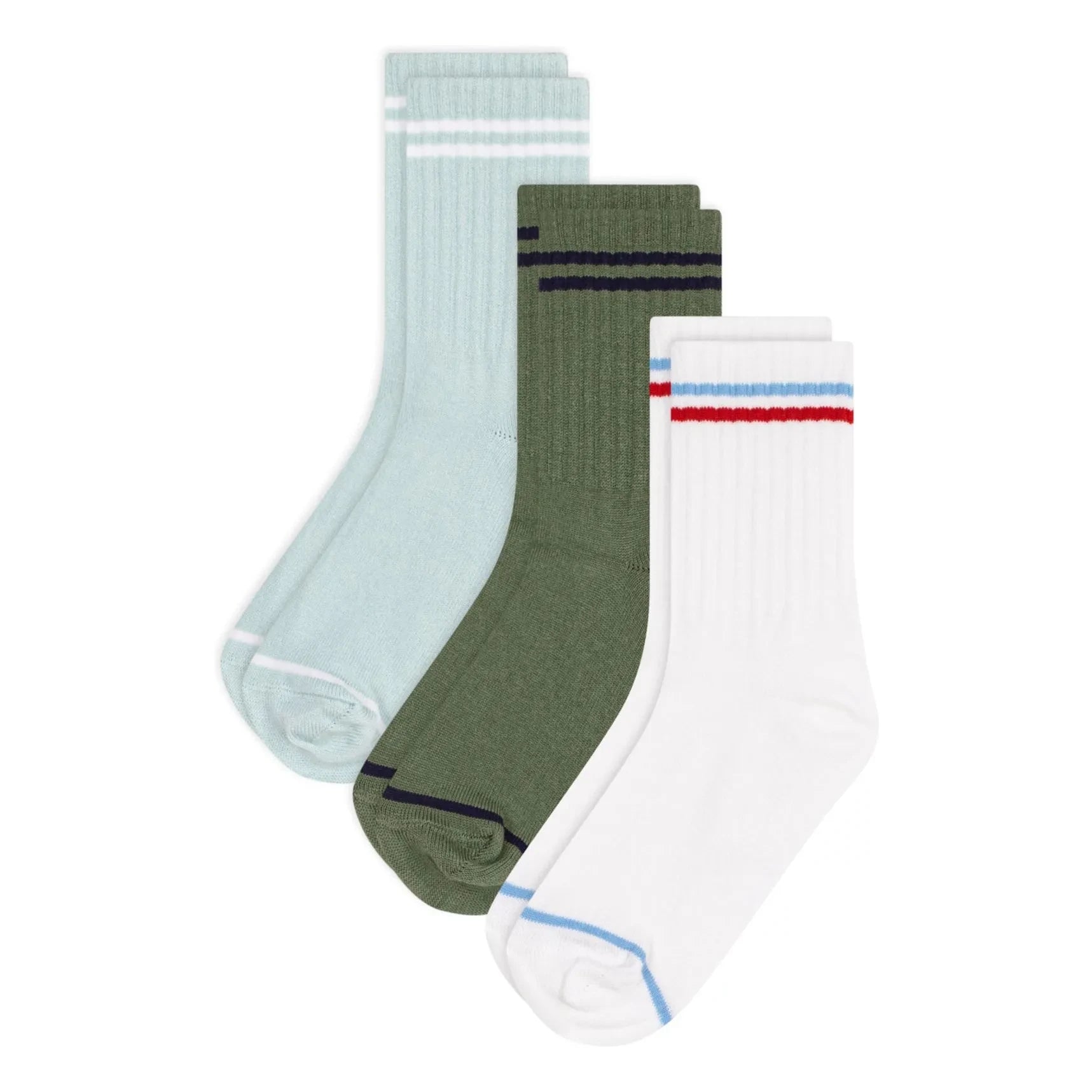 Petit Bateau - Calcetines deportivos, pack de 3 | Verde