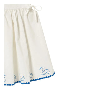 Tinycottons - Vestido de lino Swans | Blanco