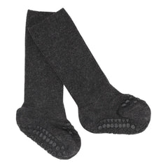 GOBABYGO - Calcetines Antideslizantes de Bambú | Gris oscuro