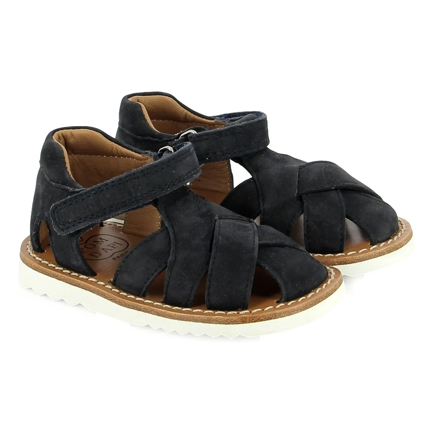 Sandalias Pom d'Api - Waff Cross Nubuck | Azul marino