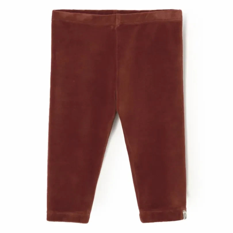 Cozmo - Leggings de terciopelo de algodón orgánico | Russet