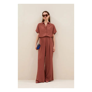 By Bar - Pantalones Benji | Rojo ladrillo