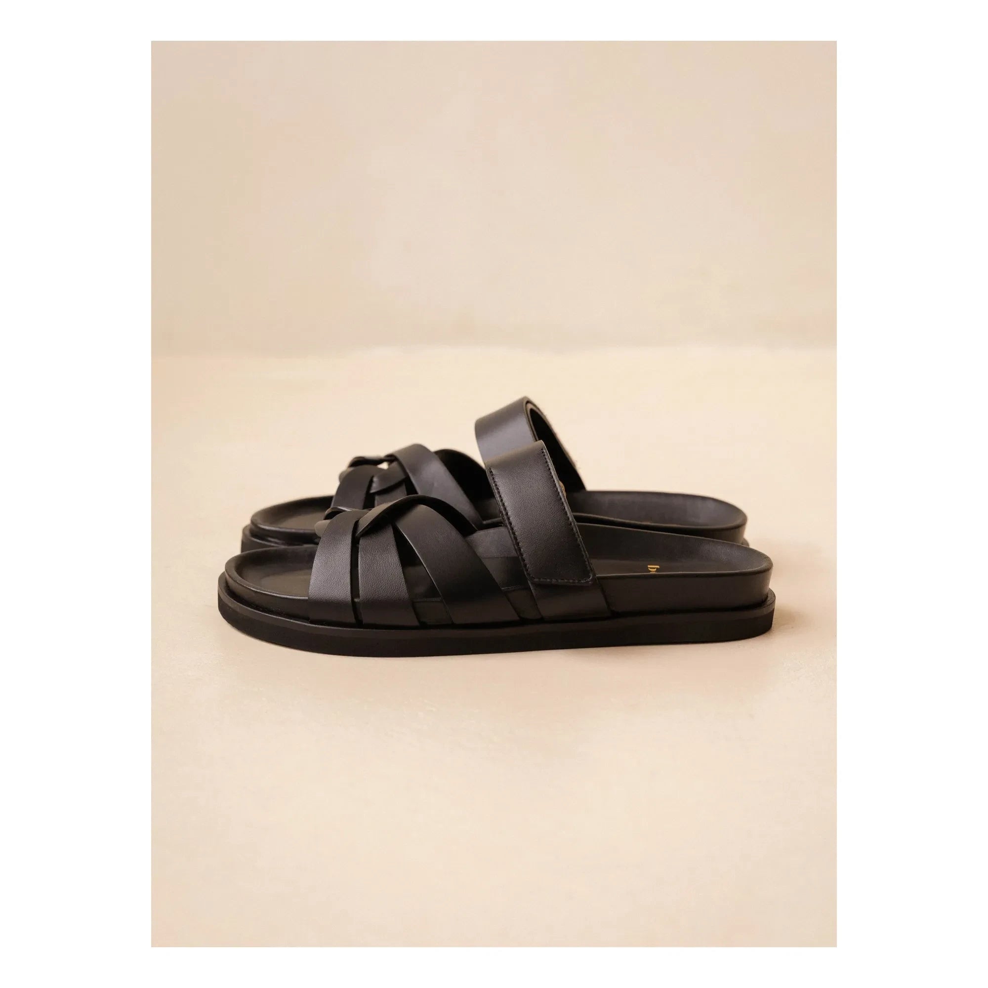 Bobbies - Sandalias de piel Atlas | Negro