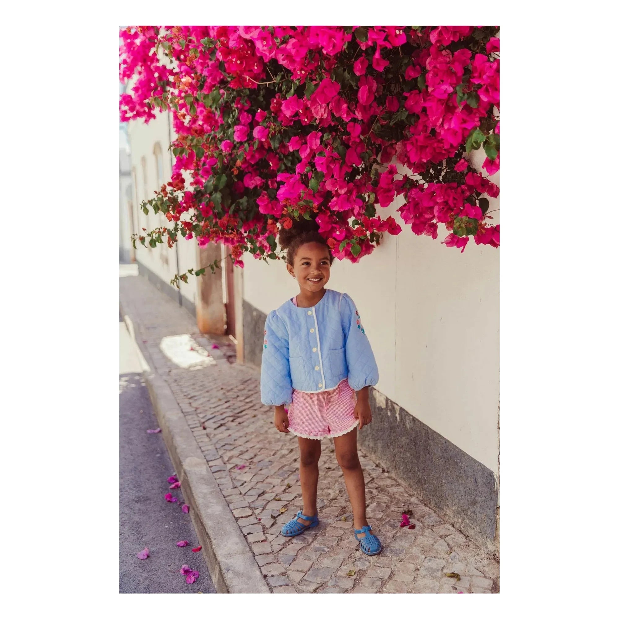Louise Misha - Chaqueta Joulia de algodón orgánico | Azul claro