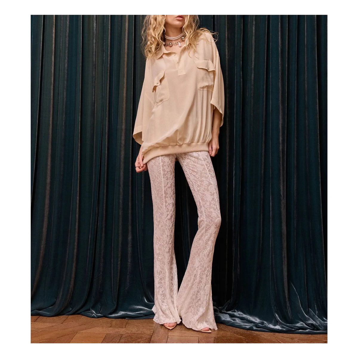 Mes Demoiselles - Blusa de Seda Bobie | Nude