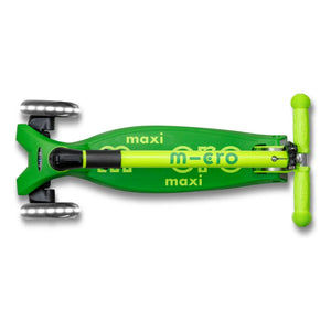 Patinete Micro - Maxi Plegable Neón LED | Verde
