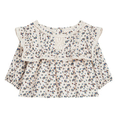 Louise Misha - Blusa de algodón orgánico Kerien | Crema