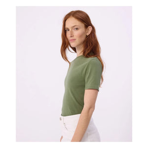 Petit Bateau - Camiseta icónica de algodón orgánico | Caqui