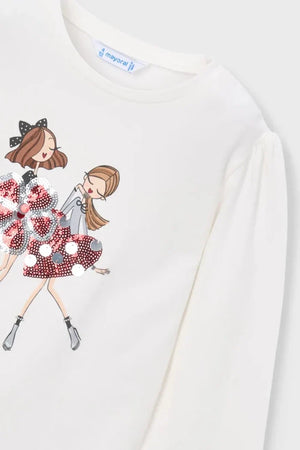 Blusa de manga larga de algodón para niños Mayoral