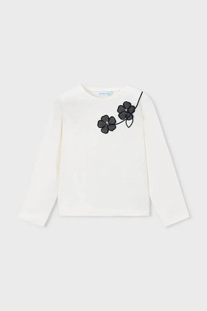Blusa de manga larga Mayoral de algodón y elastano para niños
