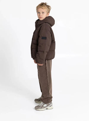 Finger in the nose - Pantalones jogger de algodón orgánico | Chocolate