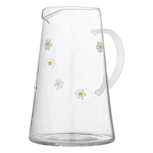 Bloomingville - Jarra Buzz de cristal con flores