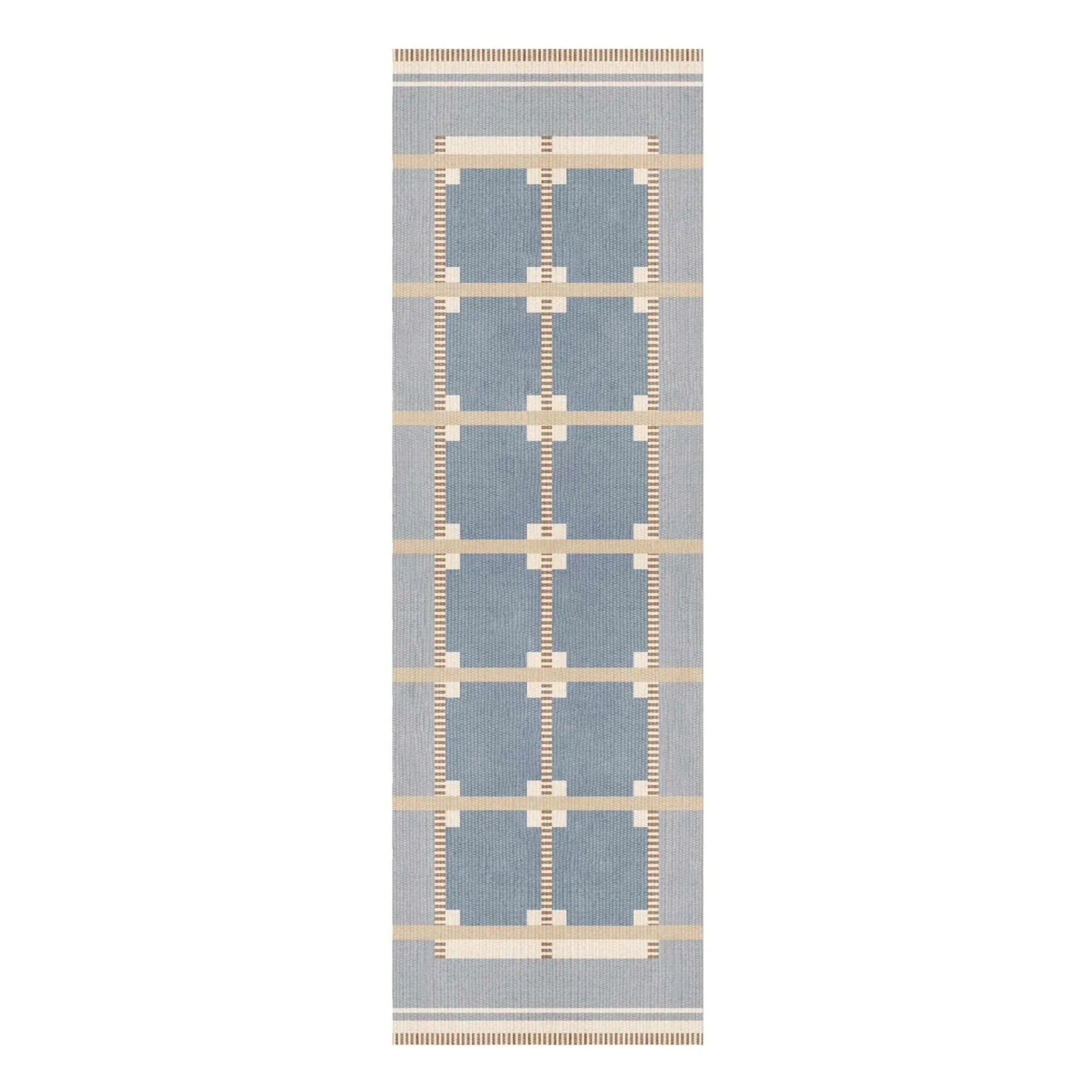 Layered - Alfombra de lana Ruth, diseño röllakan | Azul