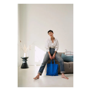 La cerise sur le gâteau - Bolso tote de lona "Iona Pamuk" | Azul