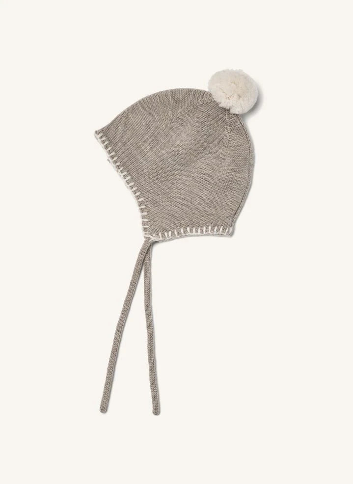 Wheat - Gorro Pomma de lana merino | Beige