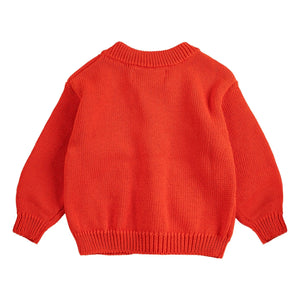 Bobo Choses - Cárdigan Margaritas Algodón Orgánico Bebé | Rojo