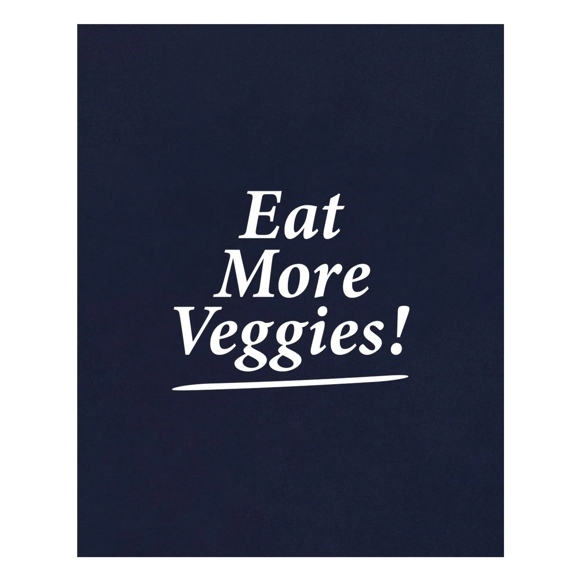 Sporty & Rich - Sudadera Eat More Veggies | Azul Marino