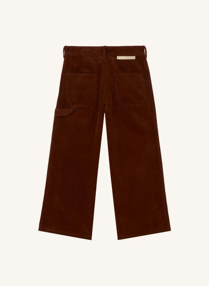 Stella McCartney Kids - Pantalón de terciopelo | Rojo óxido