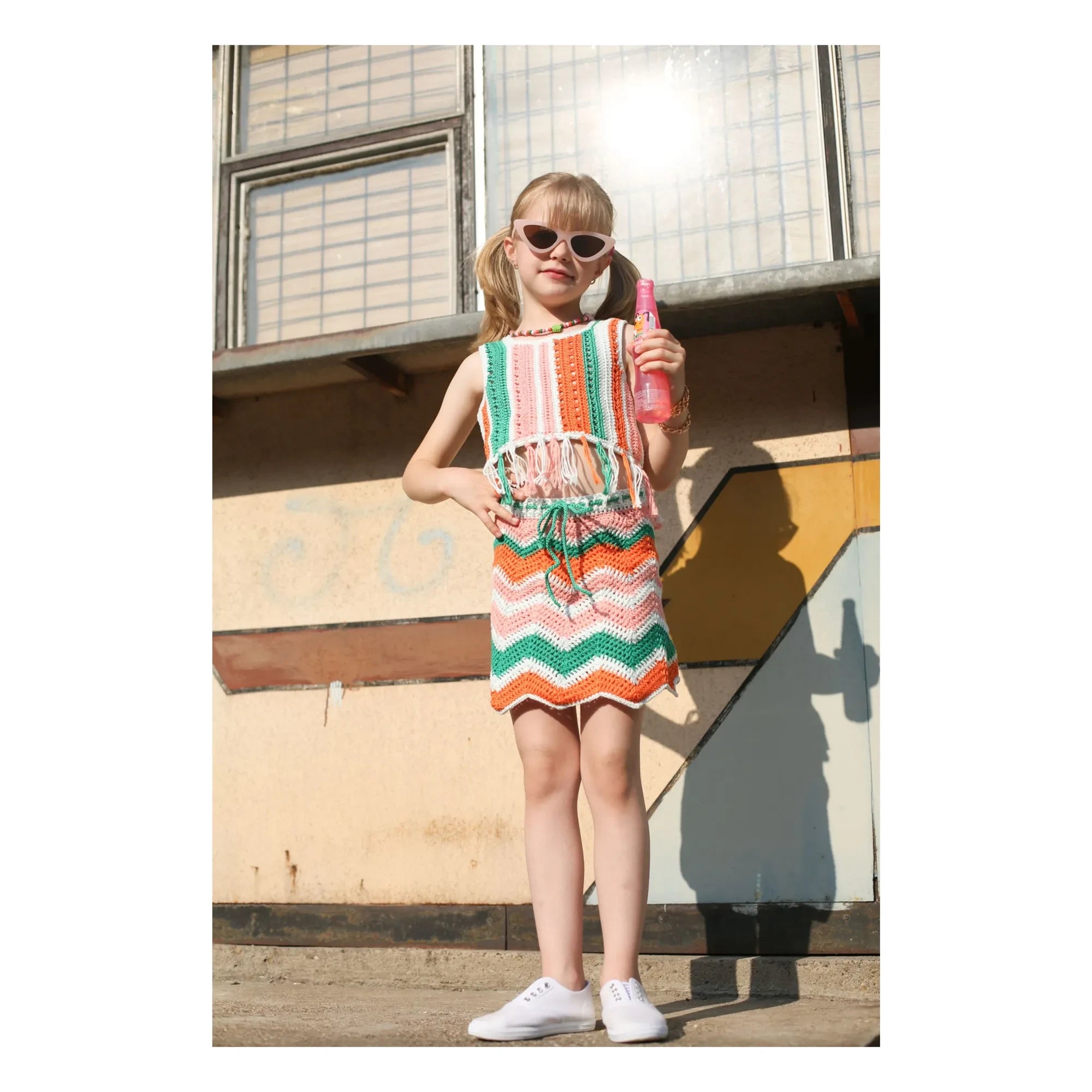 Kalinka - Falda de ganchillo Etna | Verde