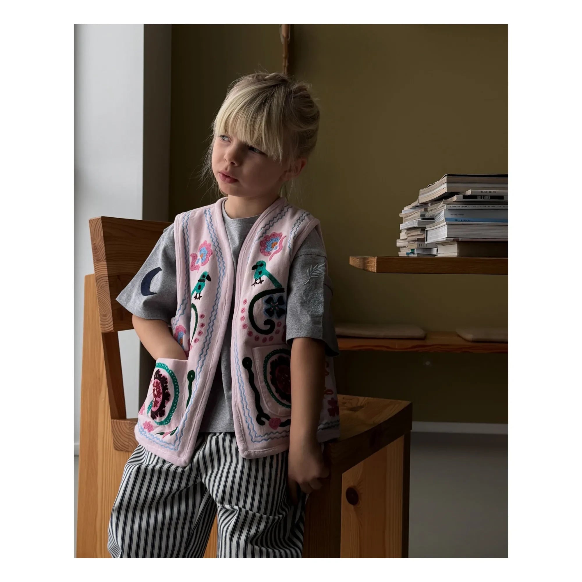 SISSEL EDELBO - Chaleco sin mangas Caia - Colección infantil | Rosa