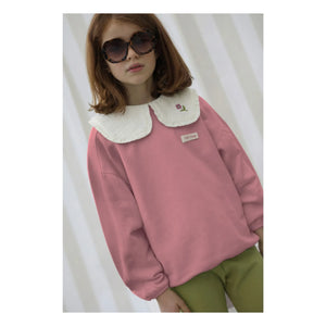 Lililotte - Sudadera Salomé de algodón orgánico | Rosa empolvado