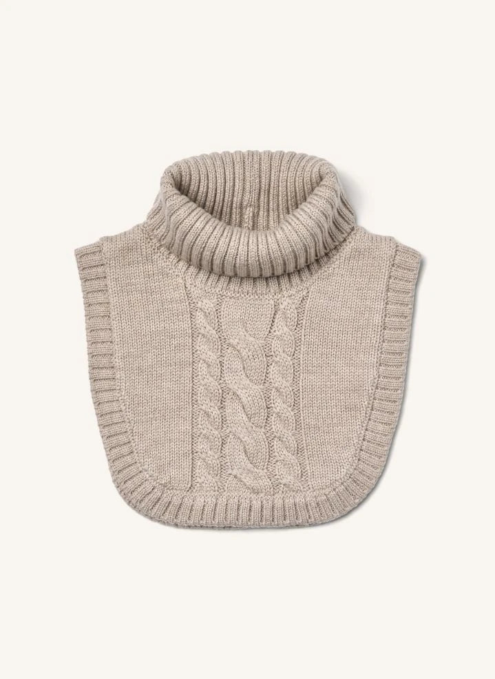 Wheat - Cuello desmontable Softo, Lana Merino | Beige
