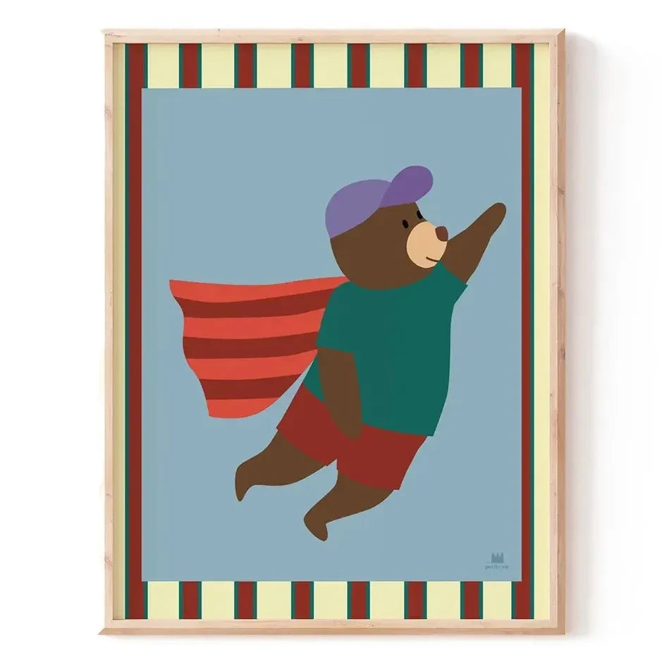 Ma petite vie - "Superhéroe" Póster | azul claro