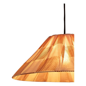 Nobodinoz - Pantalla de lámpara de rayas Ava | Rojo