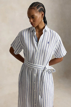 Polo Ralph Lauren vestido camisero de lino