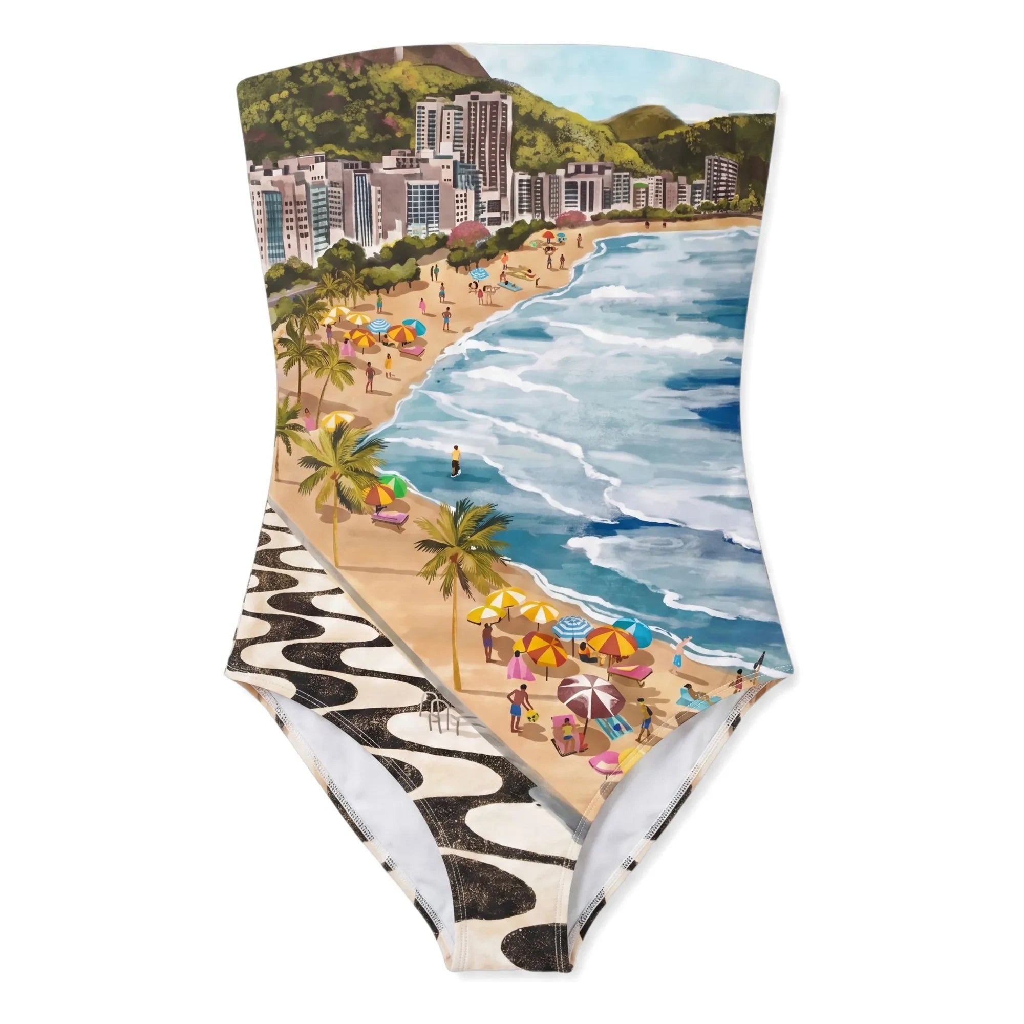 Farm Rio - Traje de baño de una pieza Copacabana | Azul