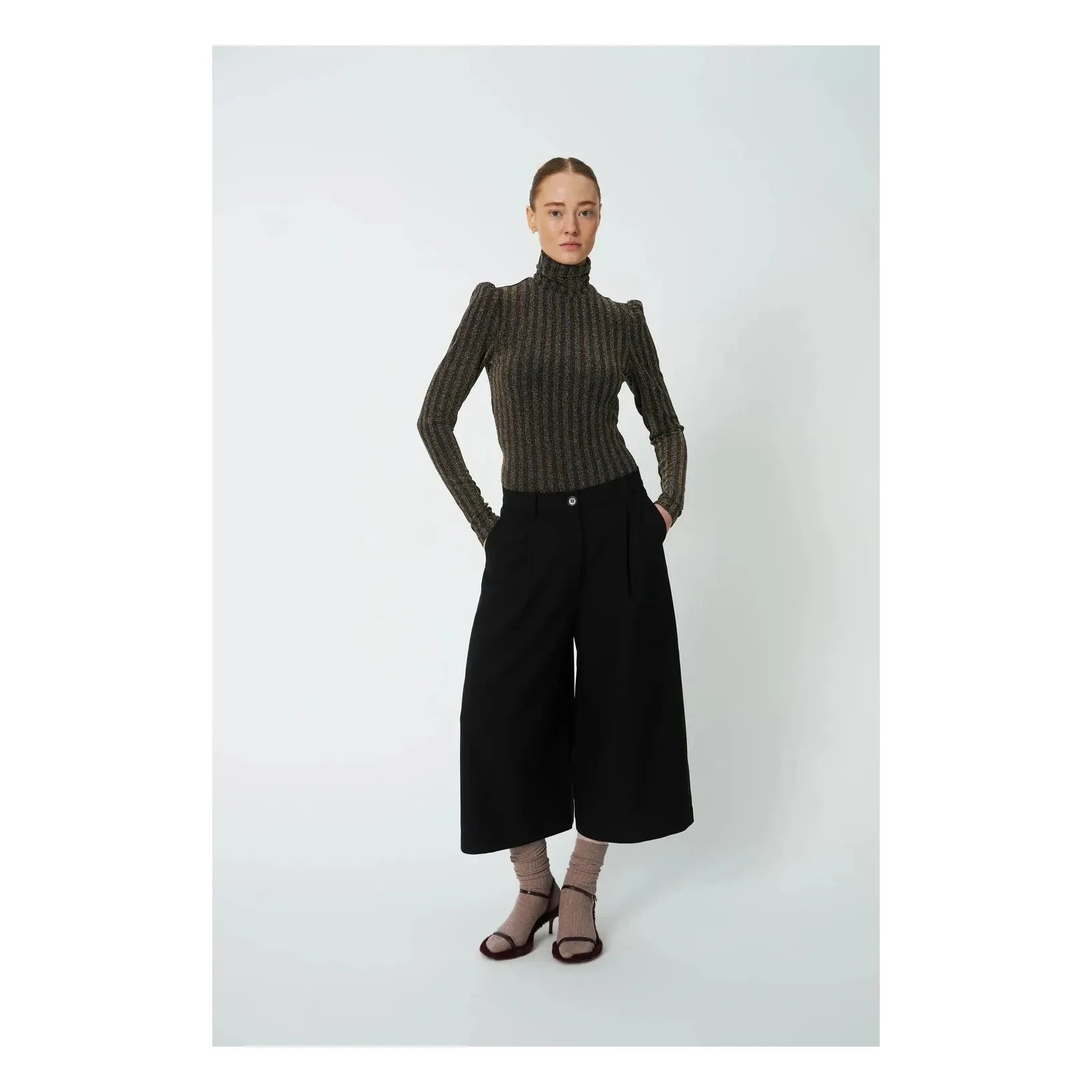 Stella Nova - Pantalones de tiro medio | Negro