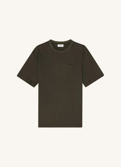 NN.07 - Nat Logo 3525 camiseta de algodón orgánico | Verde caqui