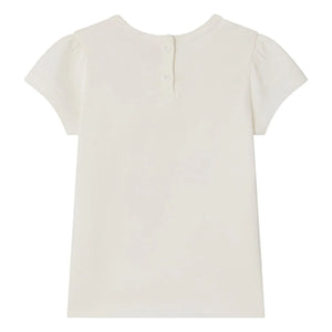 Bonpoint - Camiseta de algodón orgánico Cira Cherry | Crema
