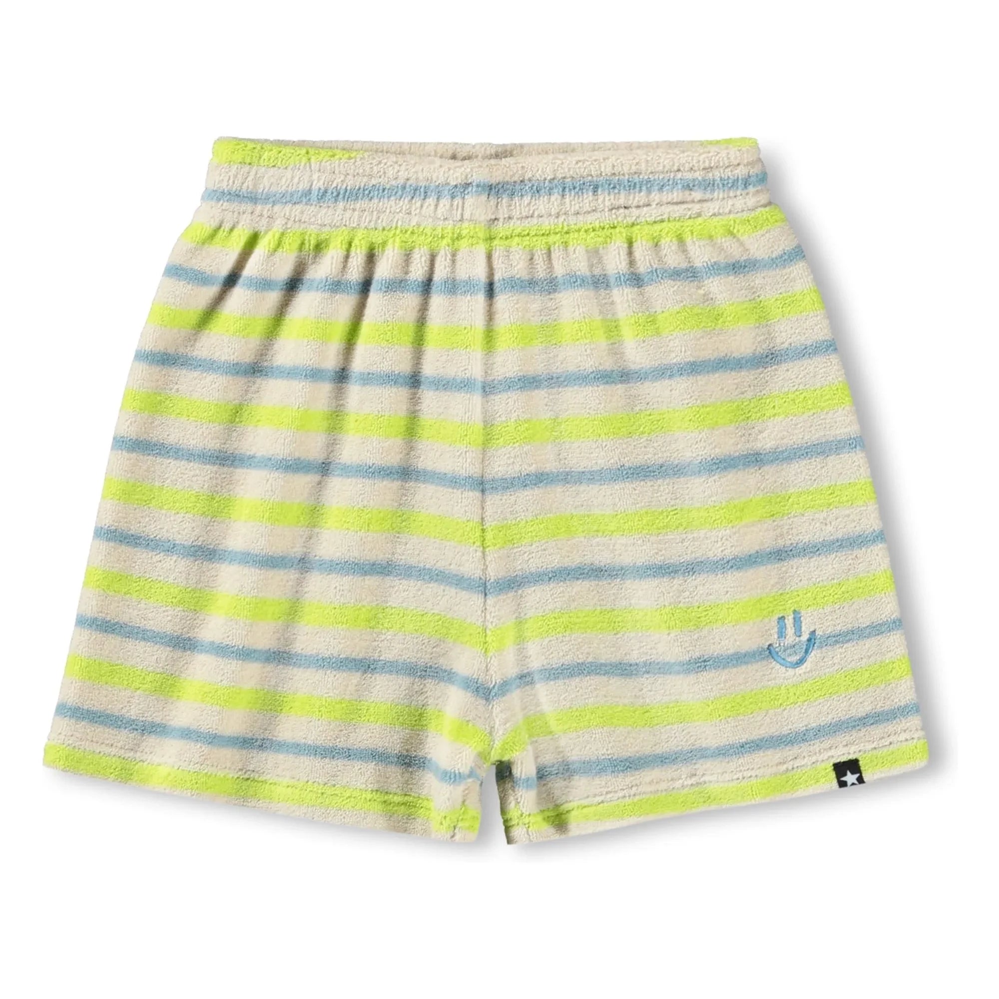 Molo - Pantalones cortos de algodón orgánico a rayas | Crudo