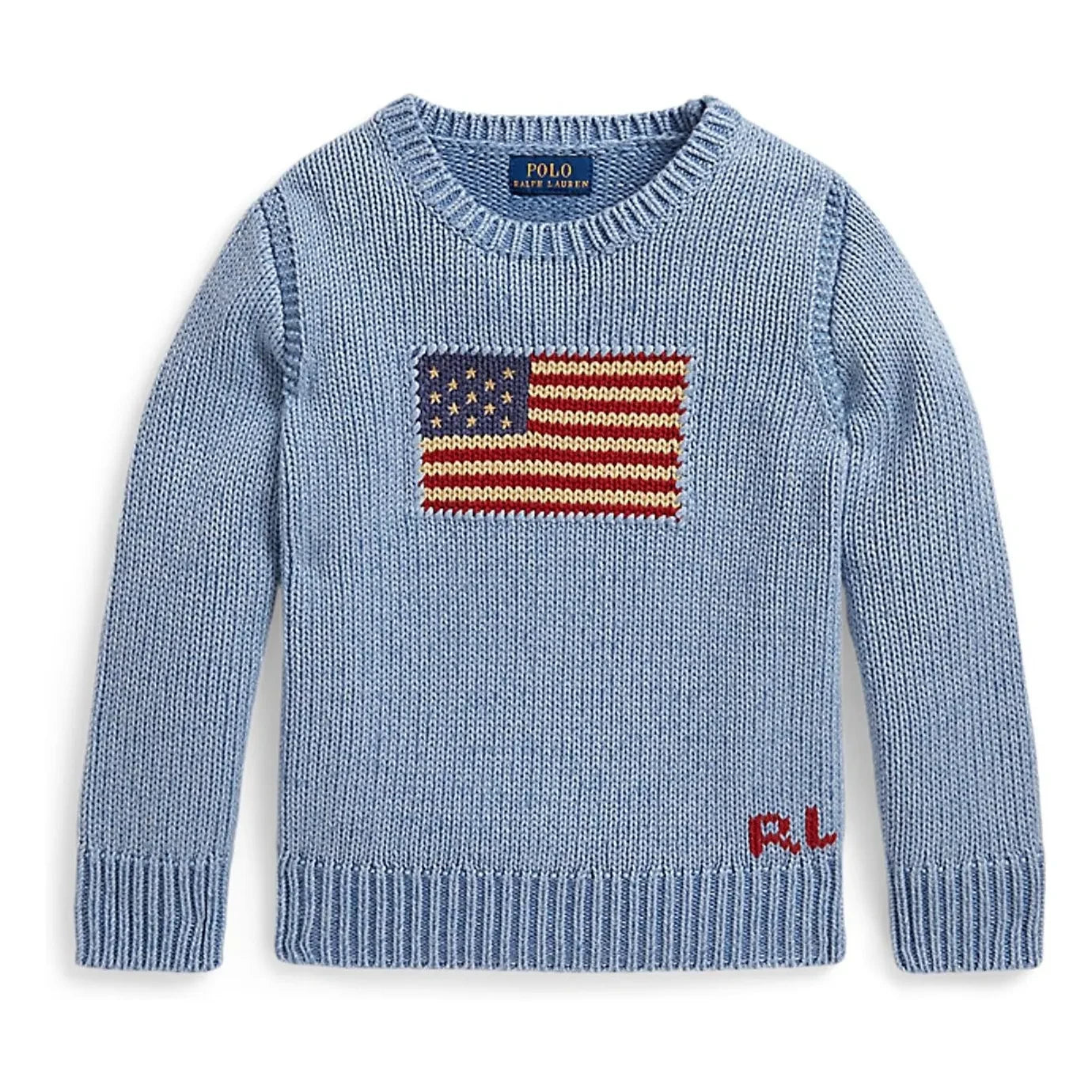 Ralph Lauren - Suéter bandera americana | Azul Claro