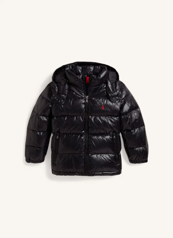 Ralph Lauren - Chaqueta con capucha y logo Lake | Negro