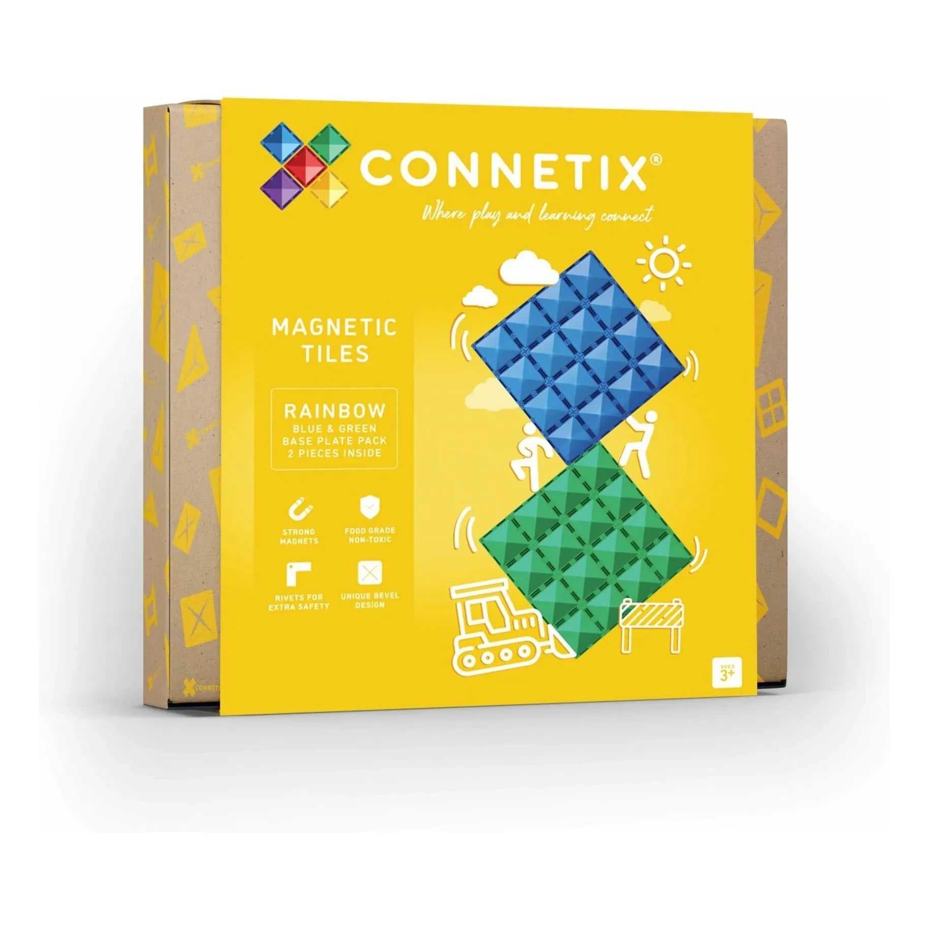 Connetix - Azul y Verde - 2 Piezas