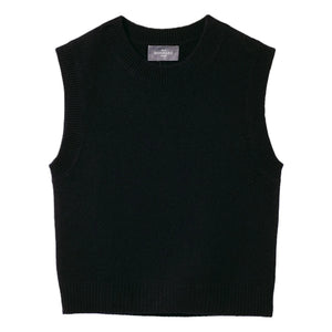 Bompard - Jersey de cachemir sin mangas y cuello redondo | Negro