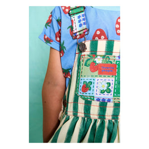 Favorite People - Vestido Peto Fragola Rayado | Verde