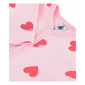 Petit Bateau - Pijama PB Corazones Buen Sueño | Rosa