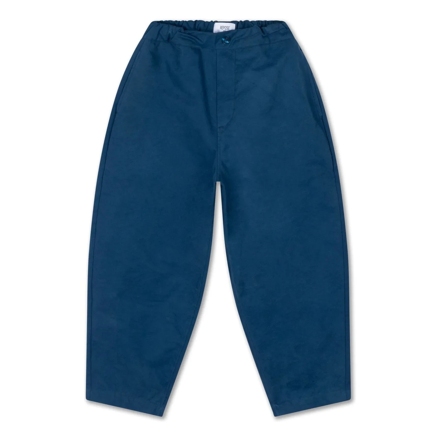 Repose AMS - Pantalón Ancho Ajustable de Algodón Orgánico | Azul