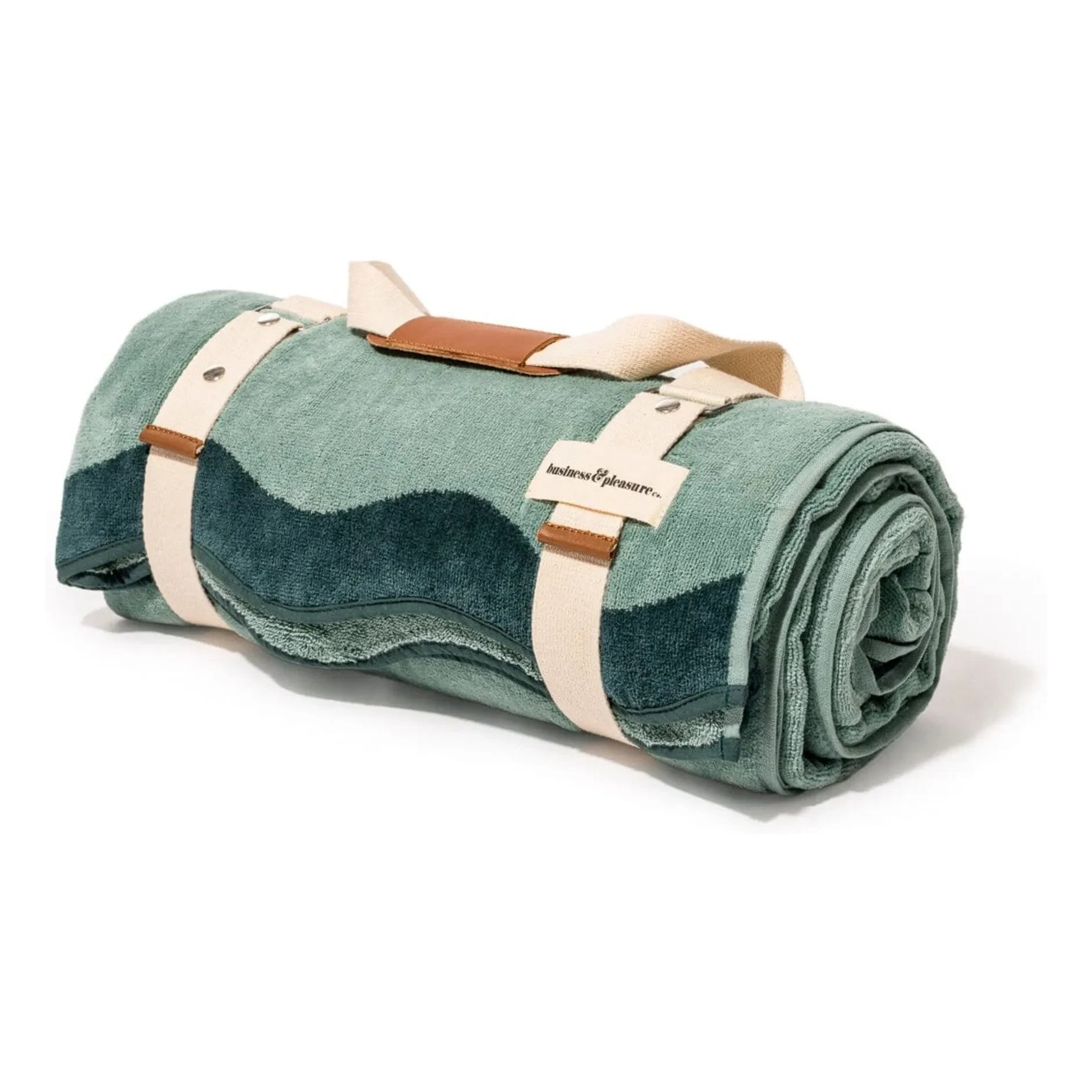 Business & Pleasure Co. - Toalla de playa perforada | Verde