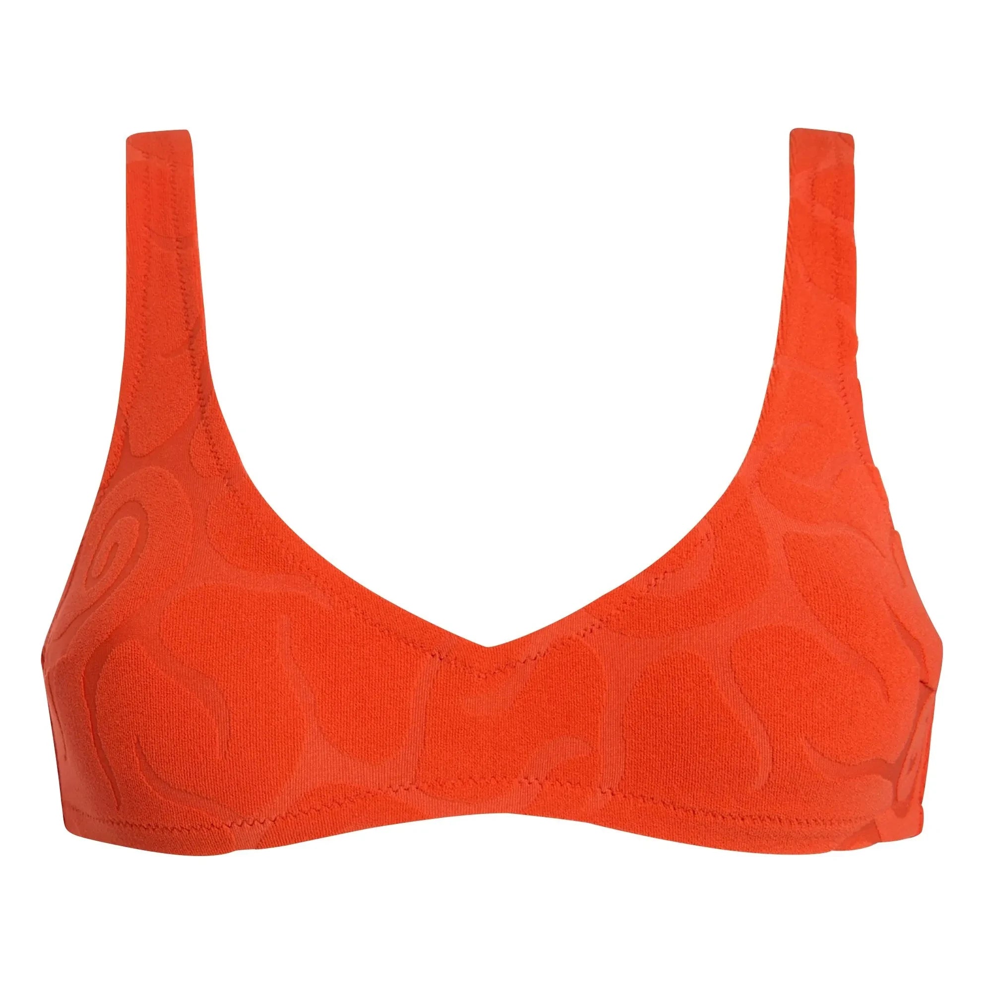 OAS - Top de punto con textura rocosa Sunero | Rojo